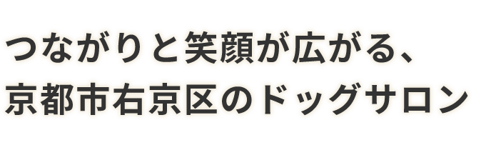 つながりと笑顔が広がる、京都市右京区のドッグサロン